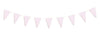 GUIRLANDE FANIONS FESTONNES ROSE PASTEL ET OR 3M