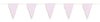 GUIRLANDE FANIONS FESTONNES ROSE PASTEL ET OR 3M