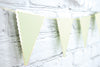 GUIRLANDE FANIONS FESTONNES VERT PASTEL ET OR