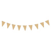 GUIRLANDE FANIONS FESTONNES KRAFT ET OR 3M