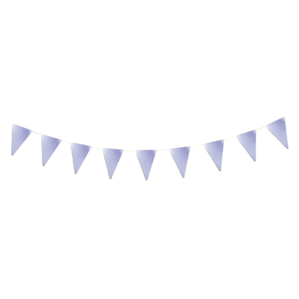 GUIRLANDE FANIONS FESTONNES IRISES ET OR