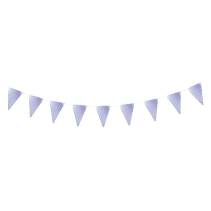 GUIRLANDE FANIONS FESTONNES IRISES ET OR