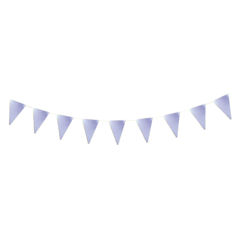 GUIRLANDE FANIONS FESTONNES IRISES ET OR
