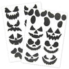 STICKERS VISAGES D'HALLOWEEN X 17PCS
