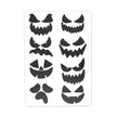 STICKERS VISAGES D'HALLOWEEN X 17PCS