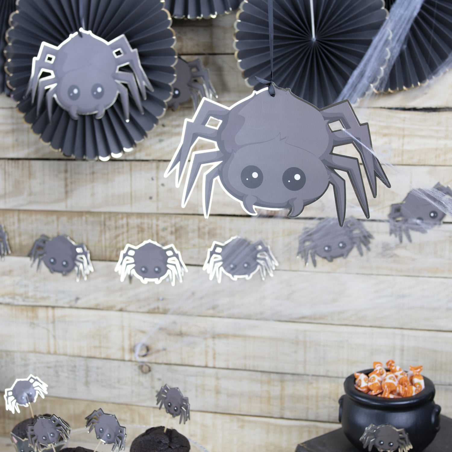 SUSPENSIONS ARAIGNEES SWEETY HALLOWEEN X 5