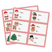 ETIQUETTES CADEAUX ADHESIVES SWEETY XMAS X 12