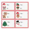 ETIQUETTES CADEAUX ADHESIVES SWEETY XMAS X 12