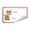 ETIQUETTES CADEAUX ADHESIVES SWEETY XMAS X 12