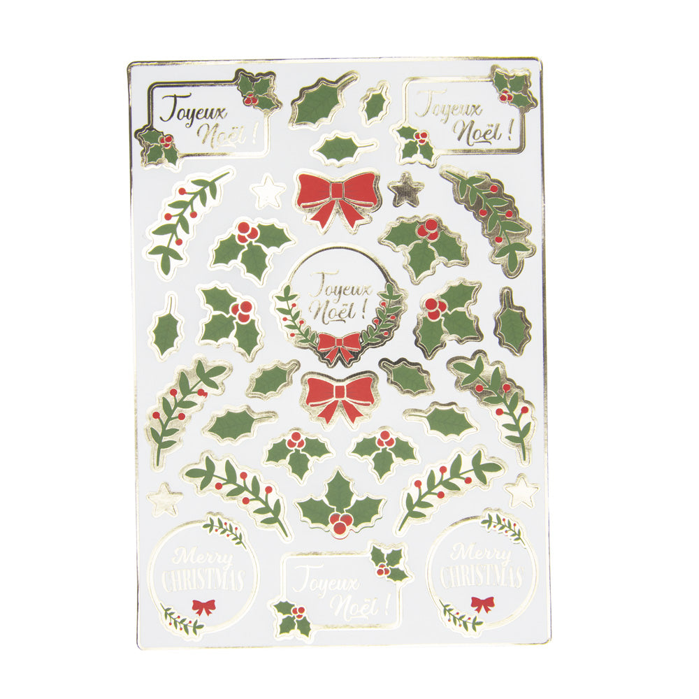 STICKERS HOUX DE NOEL X 70PCS