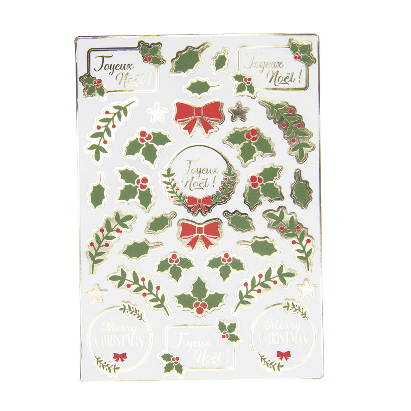 STICKERS HOUX DE NOEL X 70PCS