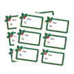 ETIQUETTES CADEAUX ADHESIVES HOUX DE NOEL X 12