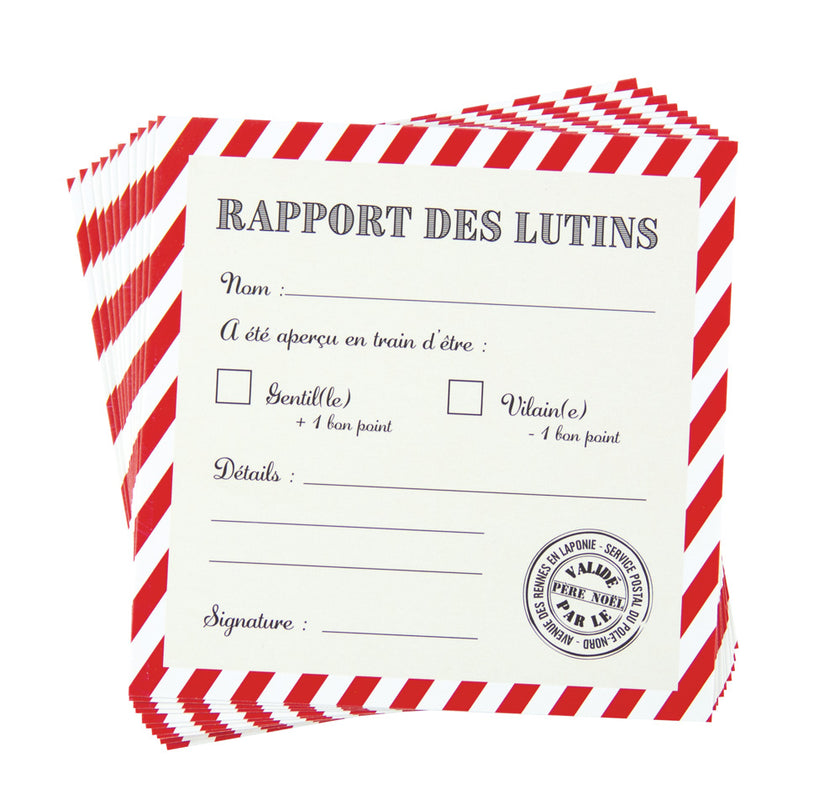 KIT RAPPORTS DES LUTINS SWEETY XMAS