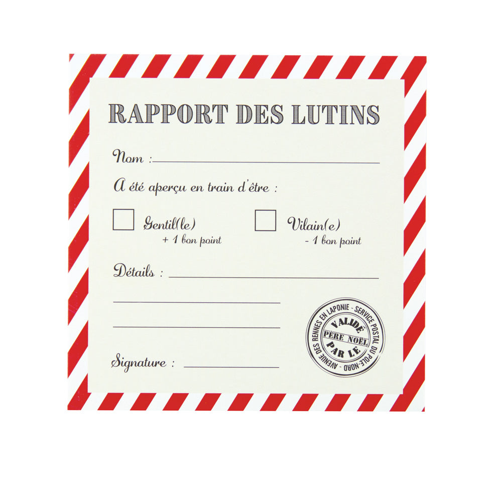 KIT RAPPORTS DES LUTINS SWEETY XMAS