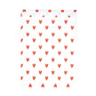 POCHETTES PAPIER PETITS COEURS ROUGES X 8PCS