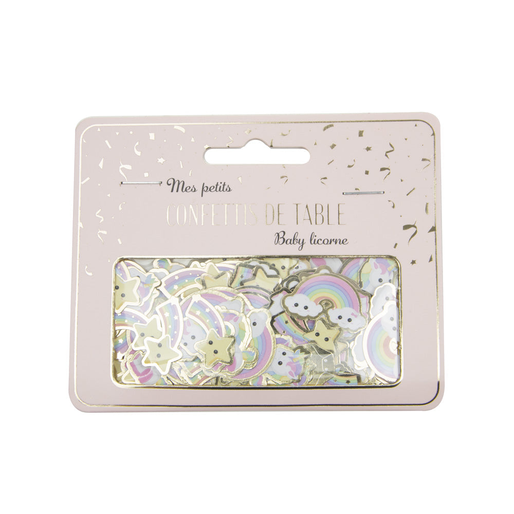 CONFETTIS DE TABLE BABY LICORNE