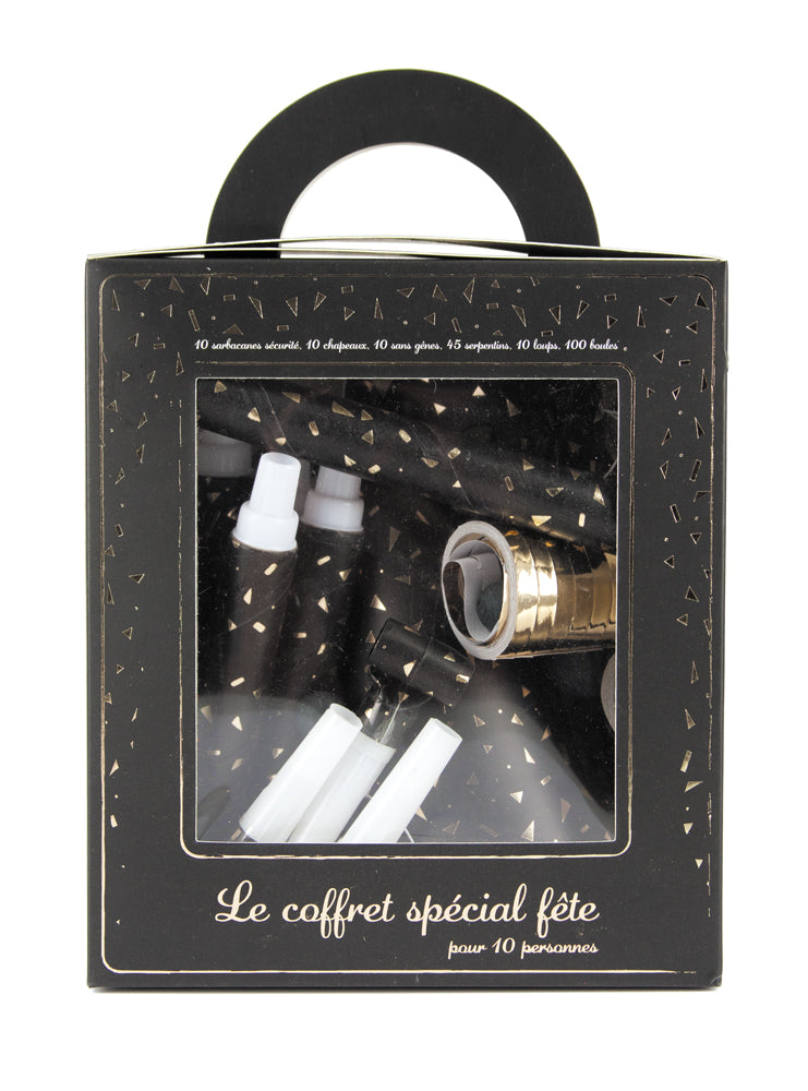 COFFRET 10 PERS. BOITE LUXE GOLD PARTY