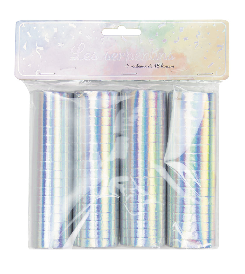 SERPENTIN 18 LANCERS IRIDESCENT PARTY X4