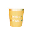 GOBELETS 200ML MULTI JOYEUX ANNIVERSAIRE X 8