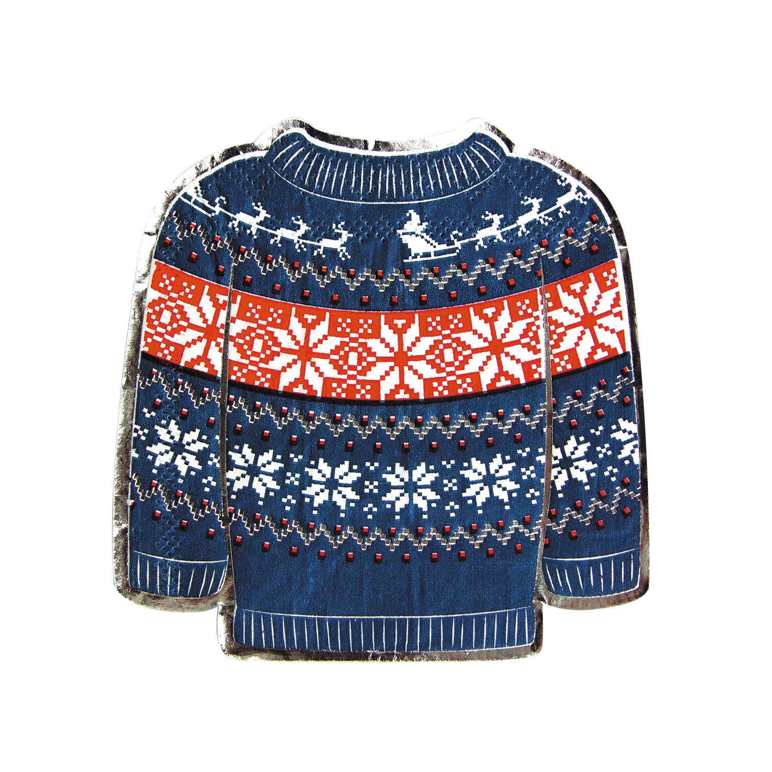 SERVIETTES A COCKTAIL PULL MOCHE DE NOEL 20X20CM X 16PCS