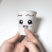 STICKERS VISAGES KAWAÏ JUNK FOOD X 28PCS