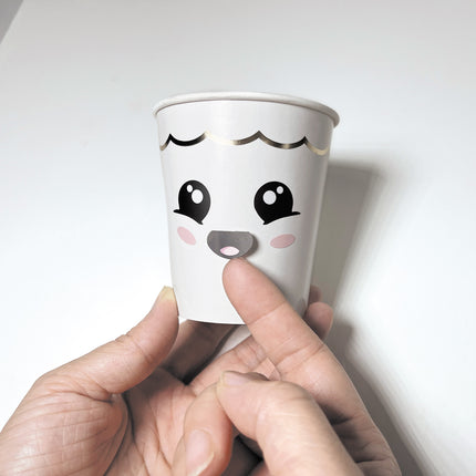 STICKERS VISAGES KAWAÏ JUNK FOOD X 28PCS