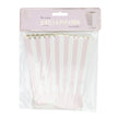 BOITES A POP-CORN ROSE PASTEL ET BLANCHE X 8