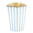 BOITES A POP-CORN BLEU PASTEL ET OR X 8