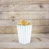 BOITES A POP-CORN BLEU PASTEL ET OR X 8