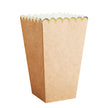 BOITES A POP-CORN KRAFT ET OR X 8