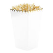 BOITES A POP-CORN BLANC ET OR X 8