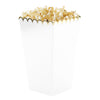 BOITES A POP-CORN BLANC ET OR X 8