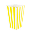 BOITES A POP-CORN JAUNE BLANC ET OR X 8