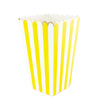 BOITES A POP-CORN JAUNE BLANC ET OR X 8