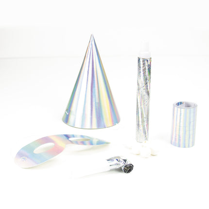 COFFRET 10 PERS. BOITE LUXE IRIDESCENT PARTY