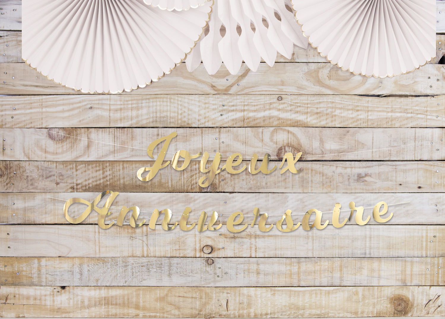 GUIRLANDE LETTRES JOYEUX ANNIVERSAIRE OR