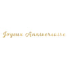GUIRLANDE LETTRES JOYEUX ANNIVERSAIRE OR