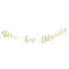 GUIRLANDE LETTRES VIVE LES MARIES OR