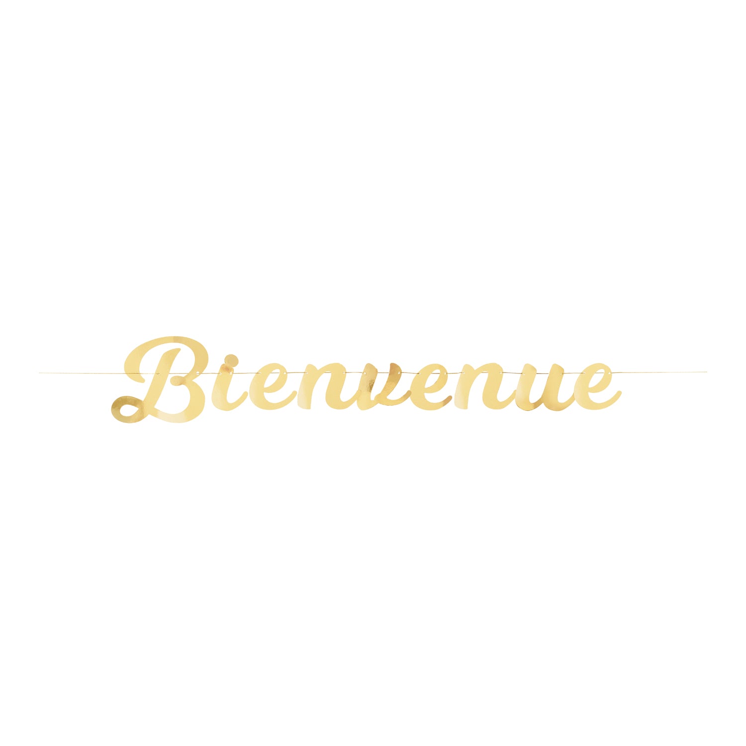 GUIRLANDE LETTRES BIENVENUE OR