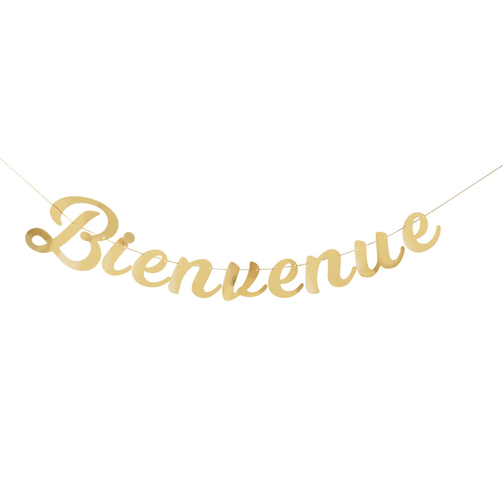 GUIRLANDE LETTRES BIENVENUE OR