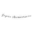 GUIRLANDE LETTRES JOYEUX ANNIVERSAIRE ARGENT
