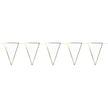 GUIRLANDE FANIONS BLANCHE ET OR 3M