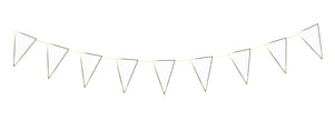 GUIRLANDE FANIONS BLANCHE ET OR 3M