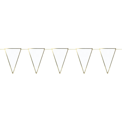 GUIRLANDE FANIONS BLANCHE ET OR 3M