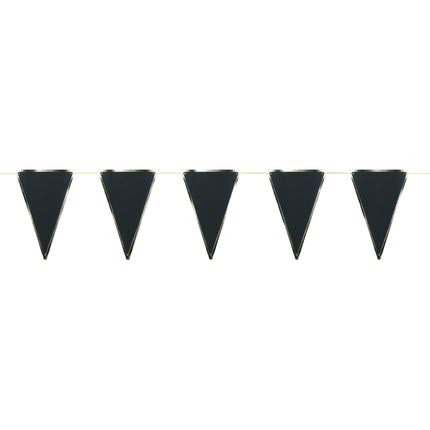 GUIRLANDE FANIONS NOIRE ET OR 3M