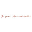GUIRLANDE LETTRES JOYEUX ANNIVERSAIRE ROSE GOLD