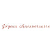 GUIRLANDE LETTRES JOYEUX ANNIVERSAIRE ROSE GOLD