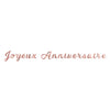 GUIRLANDE LETTRES JOYEUX ANNIVERSAIRE ROSE GOLD