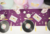 ASSIETTES RONDES 22CM VINYLE 90'S PARTY X 8