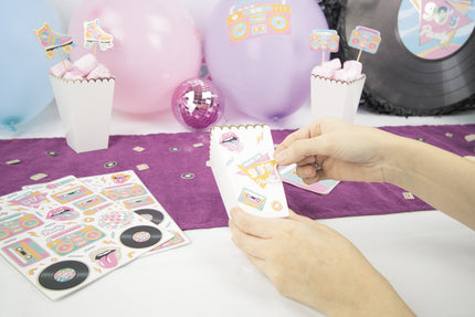 STICKERS 90'S PARTY X 100PCS
